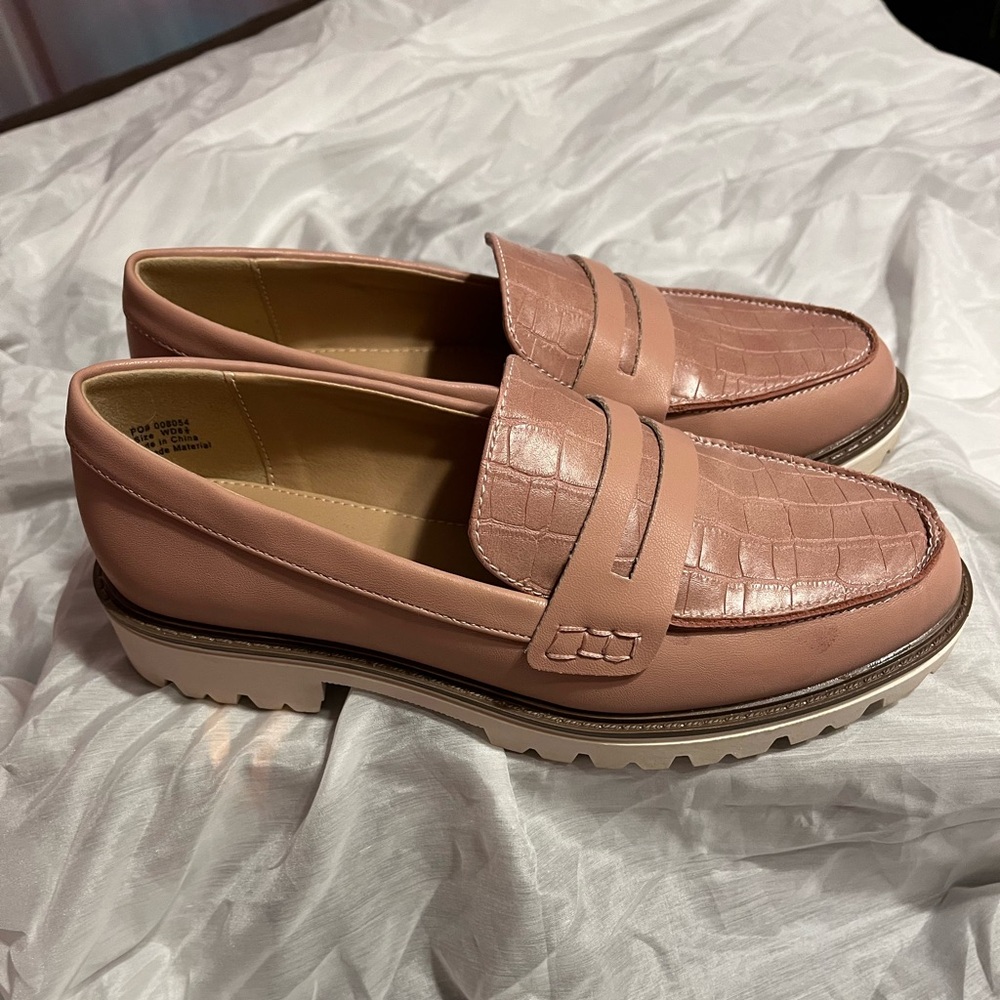Journee Collection Mauve Pink Platform Loafers